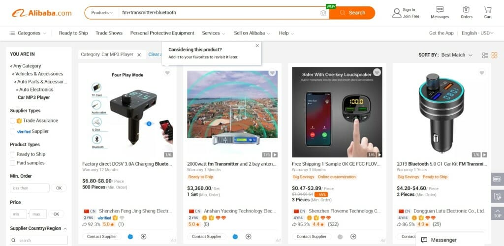 trouver fournisseur alibaba