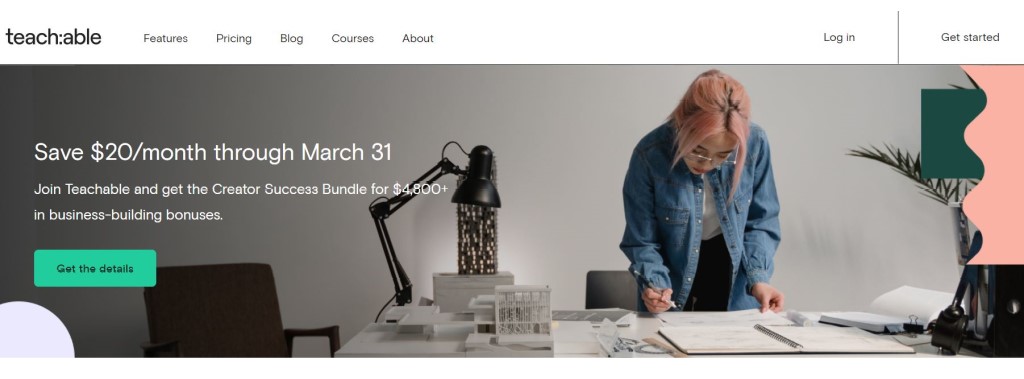 teachable plateforme cours en ligne