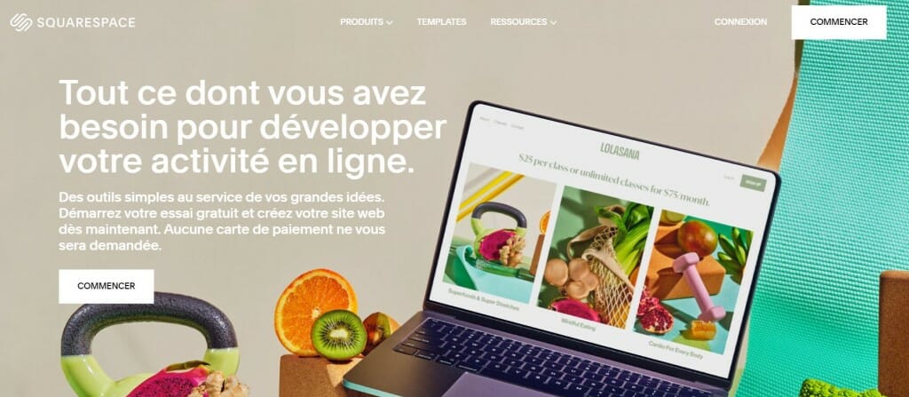 landing page squarespace