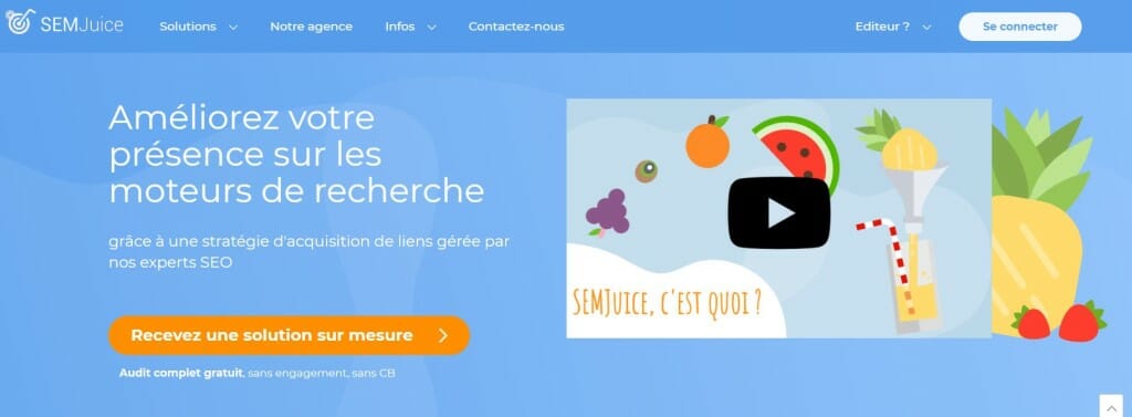 semjuice strategie acquisition lien referencement