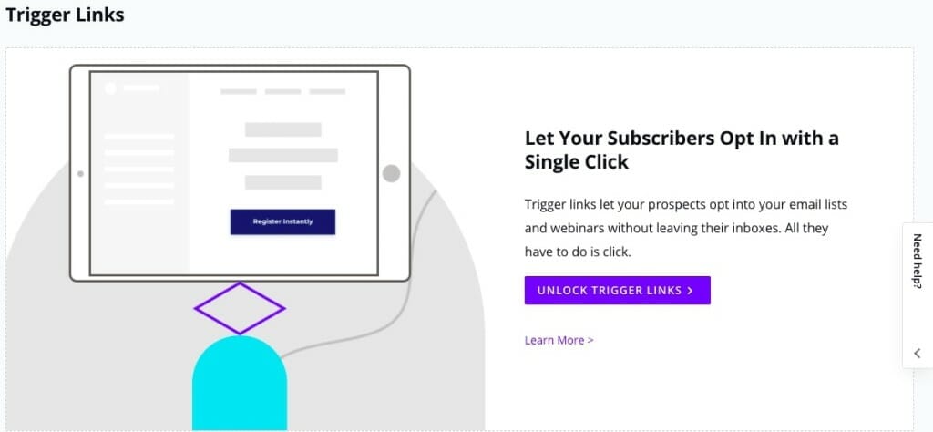 avis leadpages trigger links