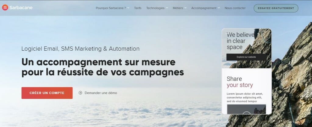 logiciel emailing comparatif sarbacane