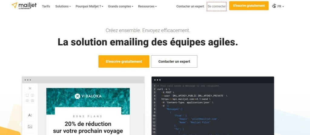 logiciel emailing mailjet