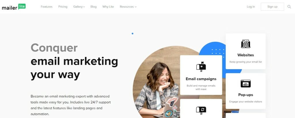 logiciel emailing meilleur mailerlite