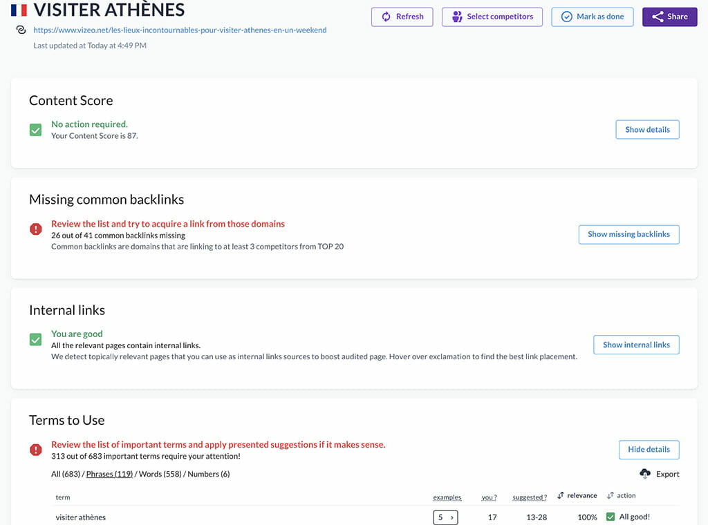 audit surfer seo analyse referencement
