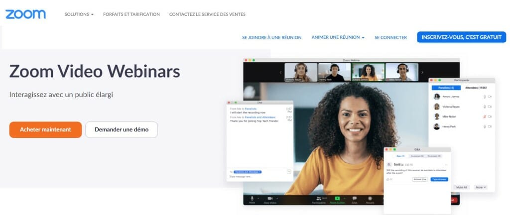 zoom outil webinar