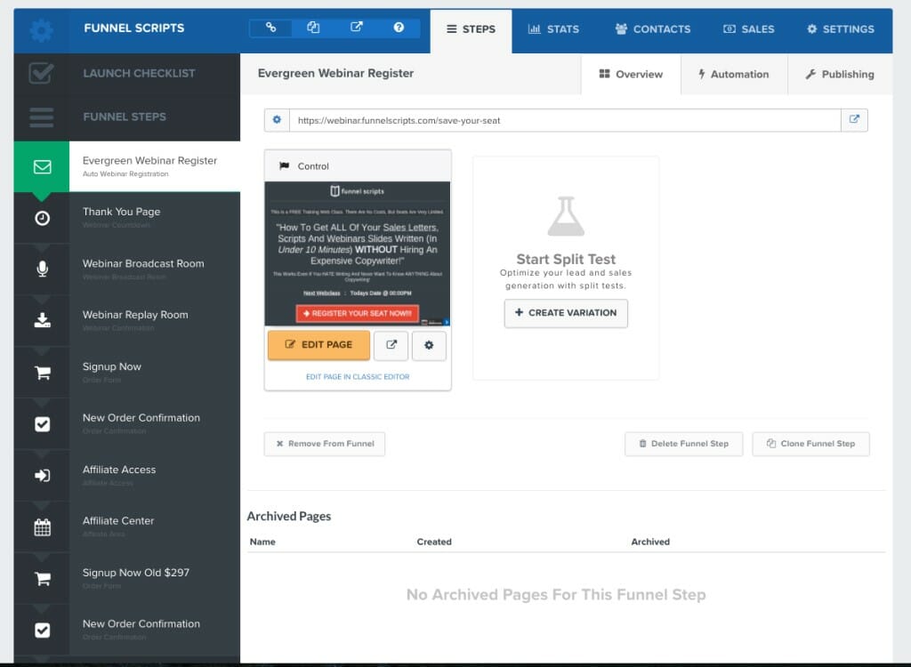 tunnel vente clickfunnels exemple