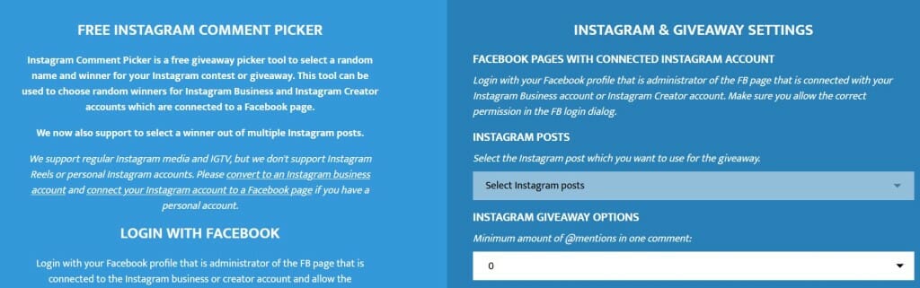 tirage au sort concours instagram Random Picker