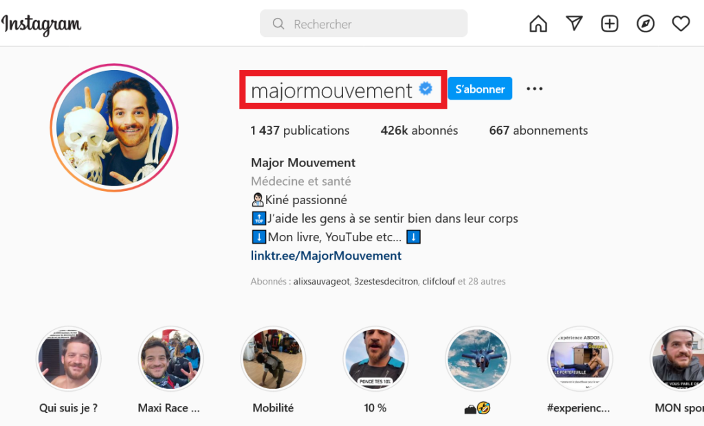 idee nom instagram major mouvement