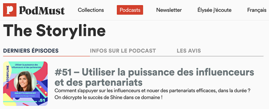 podcast marketing podmust storyline