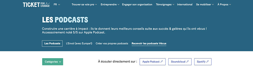 podcast tickets for change