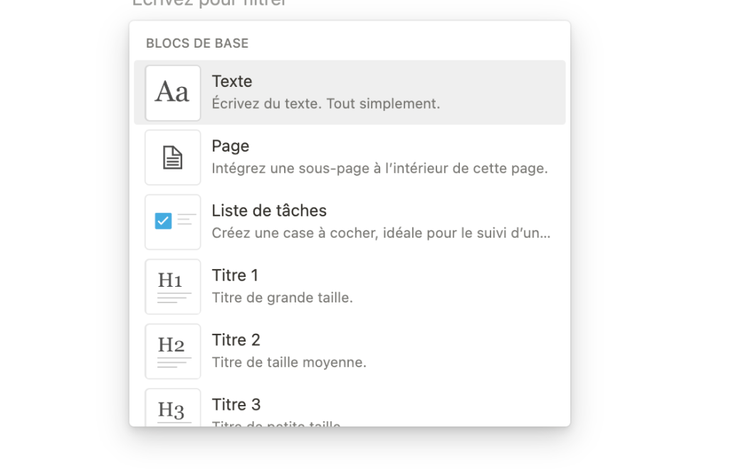 comment utiliser notion editeur texte