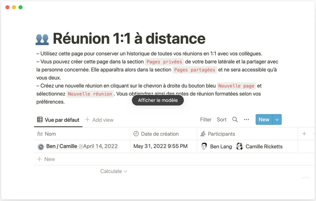 organiser une reunion a distance avec notion
